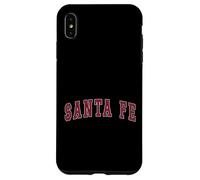 Santa Fe Souvenir du Mexique Sport College Texte Rouge Coque pour iPhone XS Max
