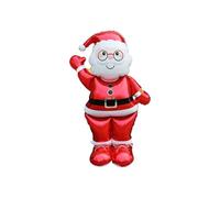 Santa Foil Balloon - Ensemble de ballons de Noël de 155 x 83 cm | Grand bonhomme de neige en d'épice gonflable en aluminium - Décoration de fête | Propriété photo - Décoration de Noël