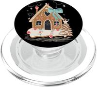 Santa Gingerbread House Noël Vacances Saison Flocons de PopSockets PopGrip pour MagSafe