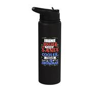 Santa Irene Nom de Noël drôle Stainless Steel Insulated Water Bottle