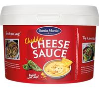 Santa Maria Cheddar Cheese Sauce 3 kg - Délice crémeuse au fromage pour le plaisir des sauces I Sauce au fromage prête à l'emploi avec goût cheddari I Idéal froid avec chips tortilla ou chaud sur