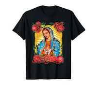 Santa María Virgen de Guadalupe, Rose Flower Señora Reina T-Shirt