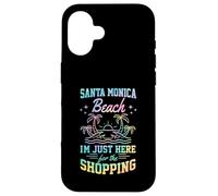 Santa Monica Beach, Je suis Juste là pour Faire du Shopping Entre Filles Coque pour iPhone 16