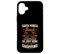 Santa Monica Beach, Je suis Juste là pour Faire du Shopping Entre Filles Coque pour iPhone 16 Plus