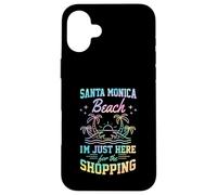 Santa Monica Beach, Je suis Juste là pour Faire du Shopping Entre Filles Coque pour iPhone 16 Plus
