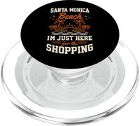 Santa Monica Beach, Je suis Juste là pour Faire du Shopping Entre Filles PopSockets PopGrip pour MagSafe