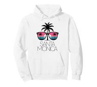 Santa Monica California, Lunettes de Soleil Cool Coucher de Soleil Palmiers Sweat à Capuche