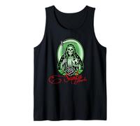 Santa Muerte Boule de Justice Verte Rose Sainte Débardeur