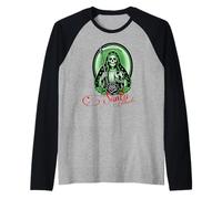 Santa Muerte Boule de Justice Verte Rose Sainte Manche Raglan
