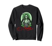 Santa Muerte Boule de Justice Verte Rose Sainte Sweatshirt