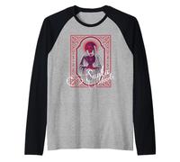 Santa Muerte Carte de prière Gothique avec emblème de dévotion Manche Raglan