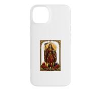 Santa Muerte Saintes Bougies Autel Dévotion Folk Saint Tee Coque pour iPhone 14 Plus