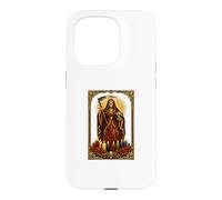 Santa Muerte Saintes Bougies Autel Dévotion Folk Saint Tee Coque pour iPhone 15 Pro