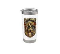 Santa Muerte souveraine du monde Gobelet isotherme en acier inoxydable double paroi