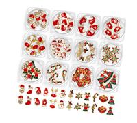 Santa Nails Charme Snowman Nails Art Décoration Alliage Ongles de Noël Art Pendentif Ongles Alimenter les Ongles de Noël Art Charms Gants Ongles Pendentif Art Pendentif Belle Magie des Ongles Bonhomme