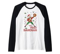Santa Nutcracker Baseball Christmas The First Baseman Manche Raglan