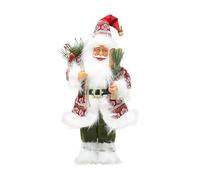 Santa Ornament, Claus Doll Elegant Holiday Decoration, Christmas Santa Figurines, Standing Santa Claus Figurine - Santa Claus Tabletop Figurine Christmas Figure Ornament for Window Display Props