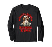 Santa Paws Arrive en Ville avec Christmas Charles Spaniel Manche Longue