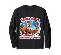 Santa Paws Arrive en Ville, Noël et s'amuse pour Les propriétaires de Chiens Chinook Manche Longue