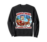 Santa Paws Arrive en Ville, Noël et s'amuse pour Les propriétaires de Chiens Chinook Sweatshirt