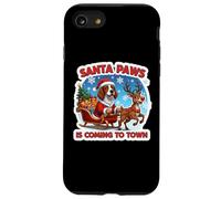 Santa Paws Coming Christmas Chien Setter Irlandais Rouge et Blanc Coque pour iPhone SE (2020) / 7/8