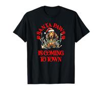 Santa Paws is Coming to Town avec Teckel de Noël T-Shirt