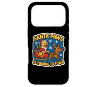Santa Paws is Coming to Town Christmas Golden Retriever Chien Coque pour iPhone 17 Pro