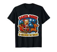Santa Paws is Coming to Town Christmas Yorkshire Terrier T-Shirt