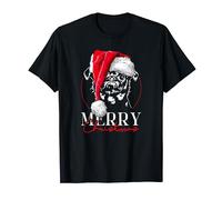 Santa Petit Brabancon Merry Christmas Chiens de Noël T-Shirt