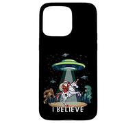 Santa Riding Unicorn Bigfoot Dino UFO Christmas Kids Boys Coque pour iPhone 15 Pro Max