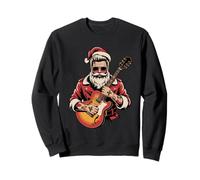 Santa Rock'n'Roll Rockabilly Guitare Père Noël Musicien Sweatshirt