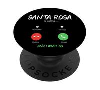 Santa Rosa Appelle et Je Dois Aller en Californie en Voyage PopSockets PopGrip Adhésif