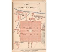 Santa Rosa de Los Andes Chile Map Journal: Vintage Map Notebook