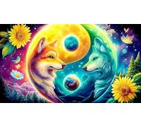 Santa-s-Chat-Filled-Sleigh-Ride Puzzle 1000 Pièces pour Adultes - en Carton Recyclé pour la Décoration 75x50cm/1000pcs