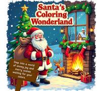 Santa’s Coloring Wonderland: Step into a world of snowy joy and merry scenes waiting for your colors.