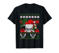 Santa Skull Welder Funny Ugly Christmas Xmas T-Shirt
