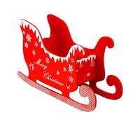 Santa Sleigh Decor - Reusable Festive Storage Ornament, Outdoor Yard Porch Patio Lawn Decoration, Holiday Table Accessory, Seasonal Garden Display, Christmas Celebration Home Decor | Family Gathering