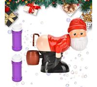 Santa Soplador de Burbujas | Máquina Automática de Burbujas | Travieso con Luces y Música para Decoración de Navidad Intérieur Extérieur