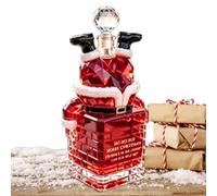 Santa Stuck in Chimney Glass Bottle - Christmas Novelty Decor | Holiday