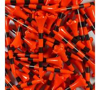Santa Superstore 100 2 3/4" Pride PTS Evolution Golf Tees Orange & Black - Wholesale Price