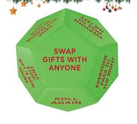 Santa Swap Gift Exchange Dice, 3 * 3in Exchange Gifts Family Game, Christmas Stocking Stuffers Gift Exchange Dice Games for Xmas, Birthday, Party, and Family Night, Holiday (1pcs)