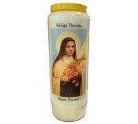 Santa Teresa Bougie de prière en pot Neuvaine 18 x 7 cm 100% Légumes Combustion 9 jours - 216 heures