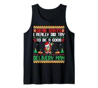 Santa Try to Be a Good Delivery Man - Funny Christmas Débardeur