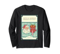 Santa vs Krampus Naughty Or Nice (Graphique de Noël) Manche Longue