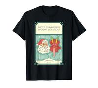 Santa vs Krampus Naughty Or Nice (Graphique de Noël) T-Shirt