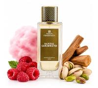 Santal Gourmand, Eau de Parfum Unisexe, Santal Gourmand Fragranza Paris, Notes de Santal, Vanille et Ambre, Parfum Boisé Premium, 100 ml