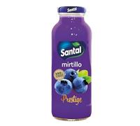 Santal Prestige Lot de 24 bouteilles de jus de fruits de myrtille, 100 % d'origine naturelle de 250 ml