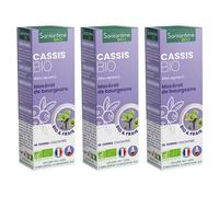 Santarome Bio - Bourgeon de cassis Bio - Gémmothérapie - Lot de 3 flacons 30ml