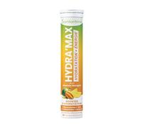 Santarome Bio - Hydra'max - Booster d'hydration et d'énergie - Riche en électrolytes - Optimise l'hydratation - Goût Ananas Mangue - 20 pastilles effervescentes - France