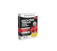 Santarome - Maca 1500 Tribulus Ginseng Gingembre - Complément alimentaire Tonus Sexuel - Améliore la fonction érectile - Tonifiant sexuel - Fortement dosé - 30 comprimés - Made In France - Végan